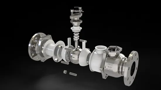 PTFE-Lined Stainless Steel Ball Valve Acid-Alkali-Salt Resistant